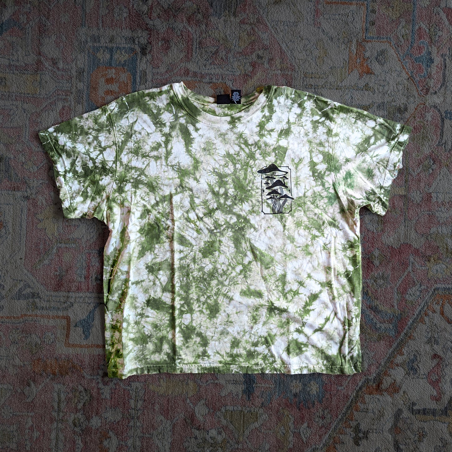 Tie Die Tee Mushrooms