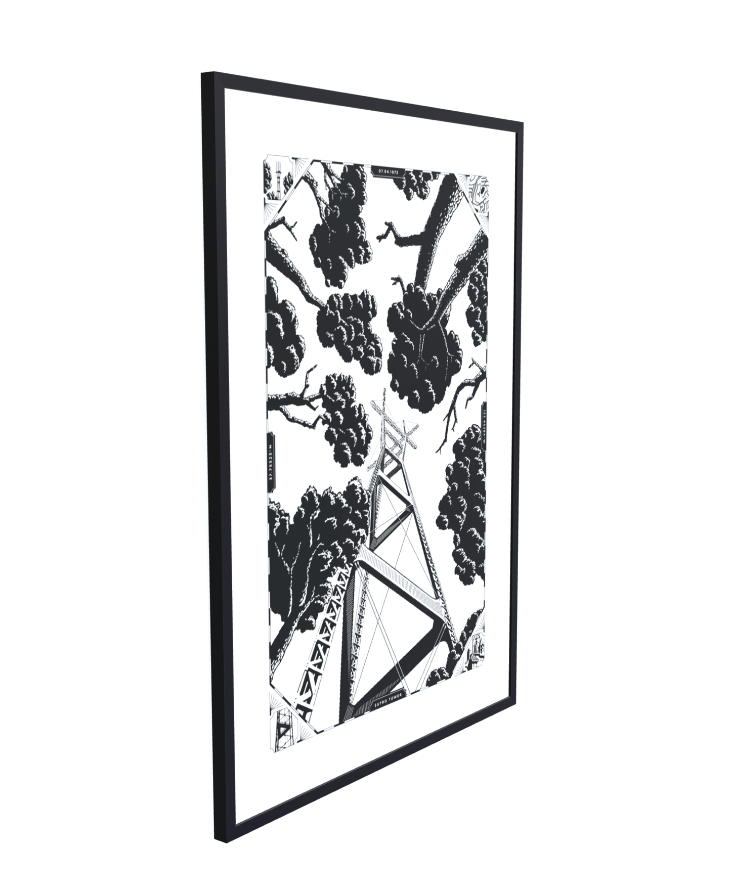 Sutro From Below - Block Print