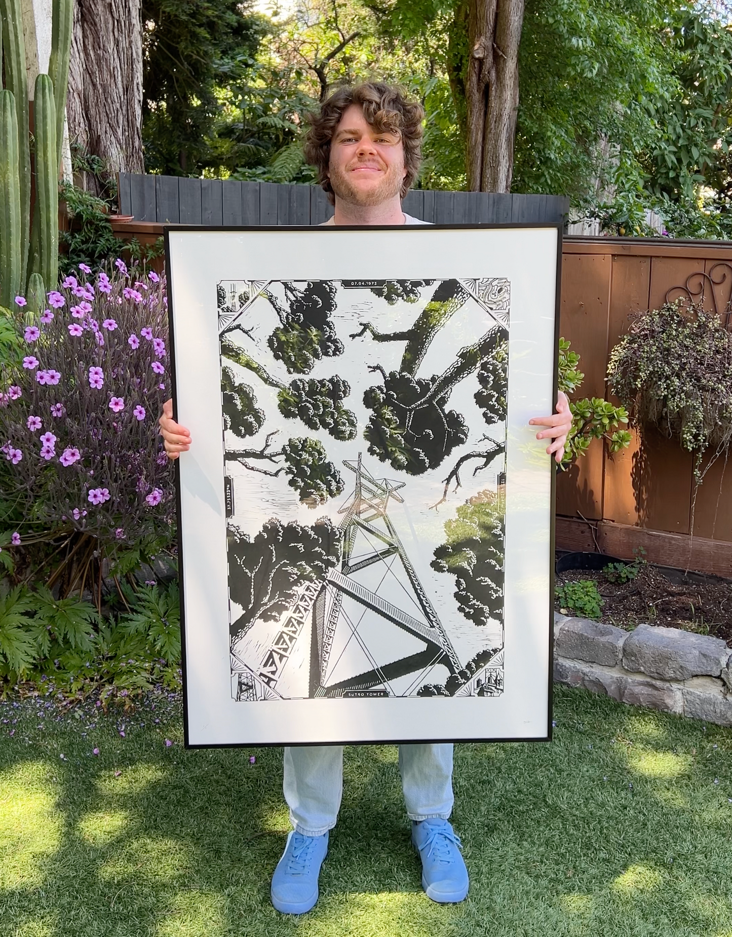 Sutro From Below - Block Print