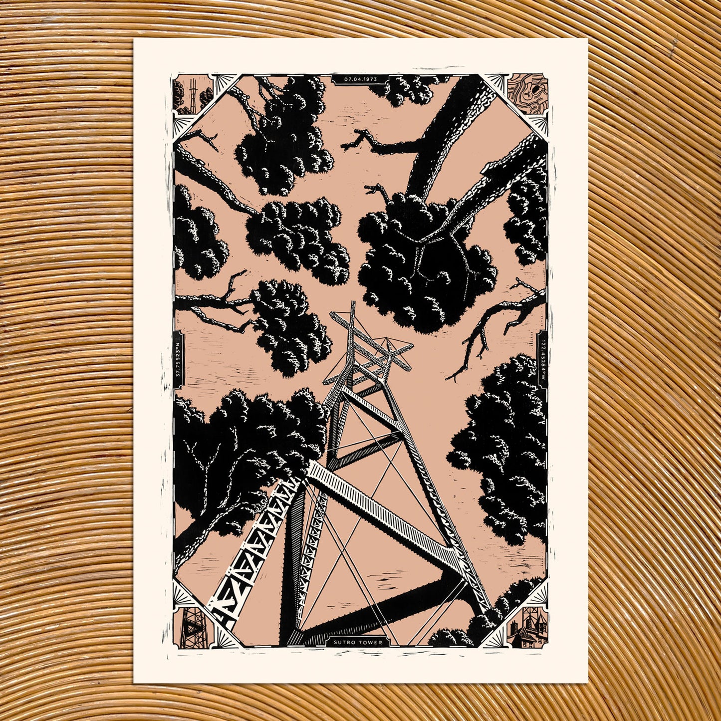 Sutro From Below - Screen Print