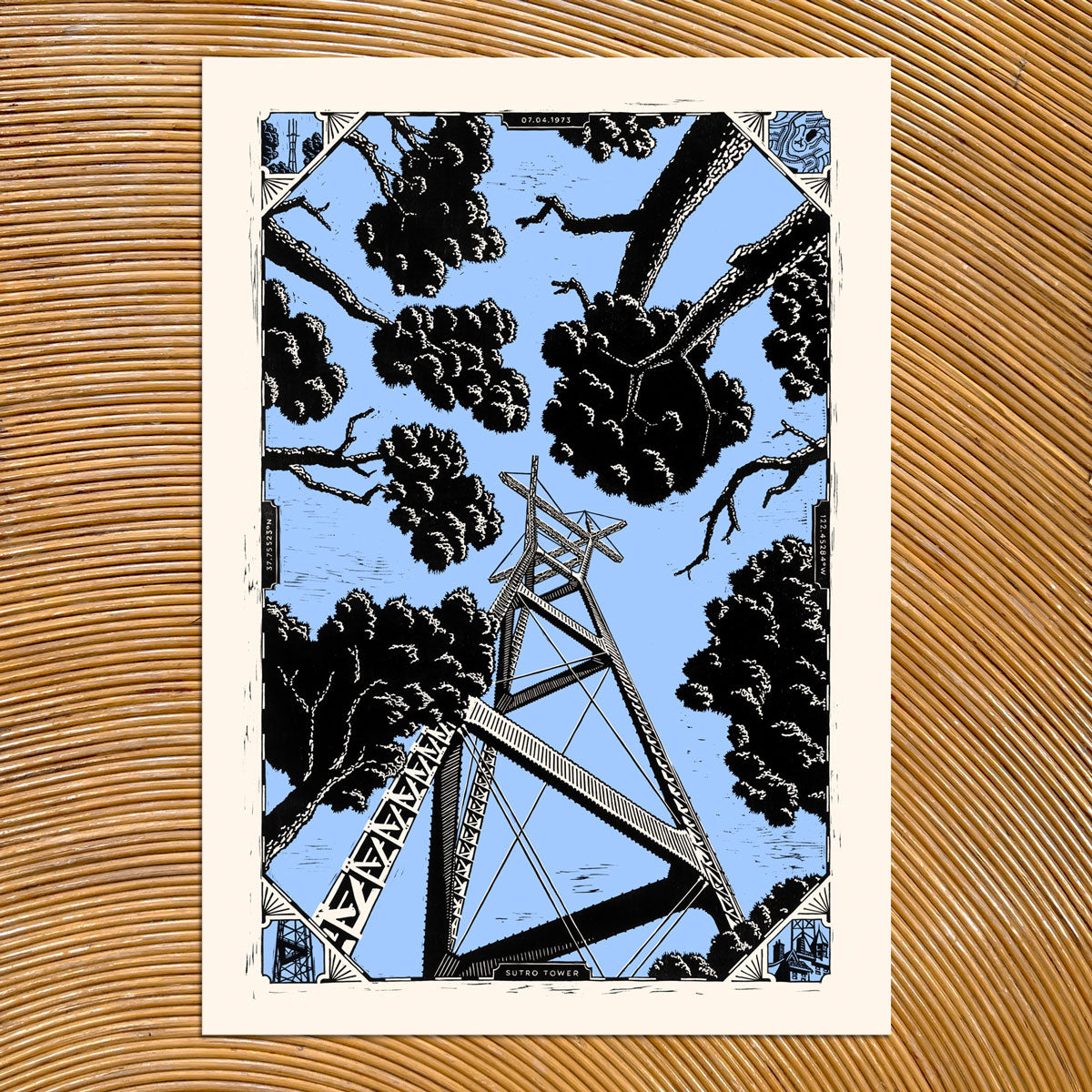 Sutro From Below - Screen Print