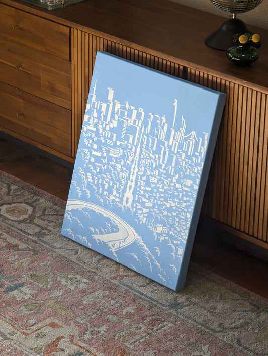 Twin Peaks on Canvas